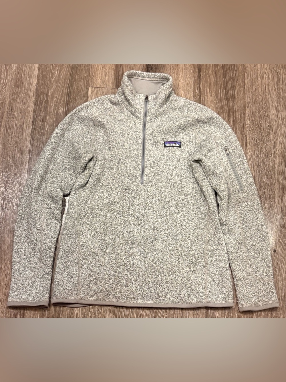 Patagonia Women's Better Sweater in Gray 1/4-Zip Fleece Size Small